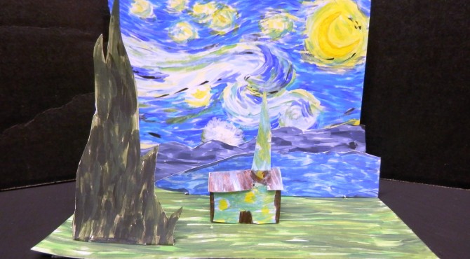 Mini van Gogh interpretation…”Starry Night” Pop-Ups